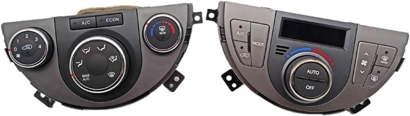 Air Conditioning Control Panel Air Conditioner Knob Automatic for Kia Soul(Black A)