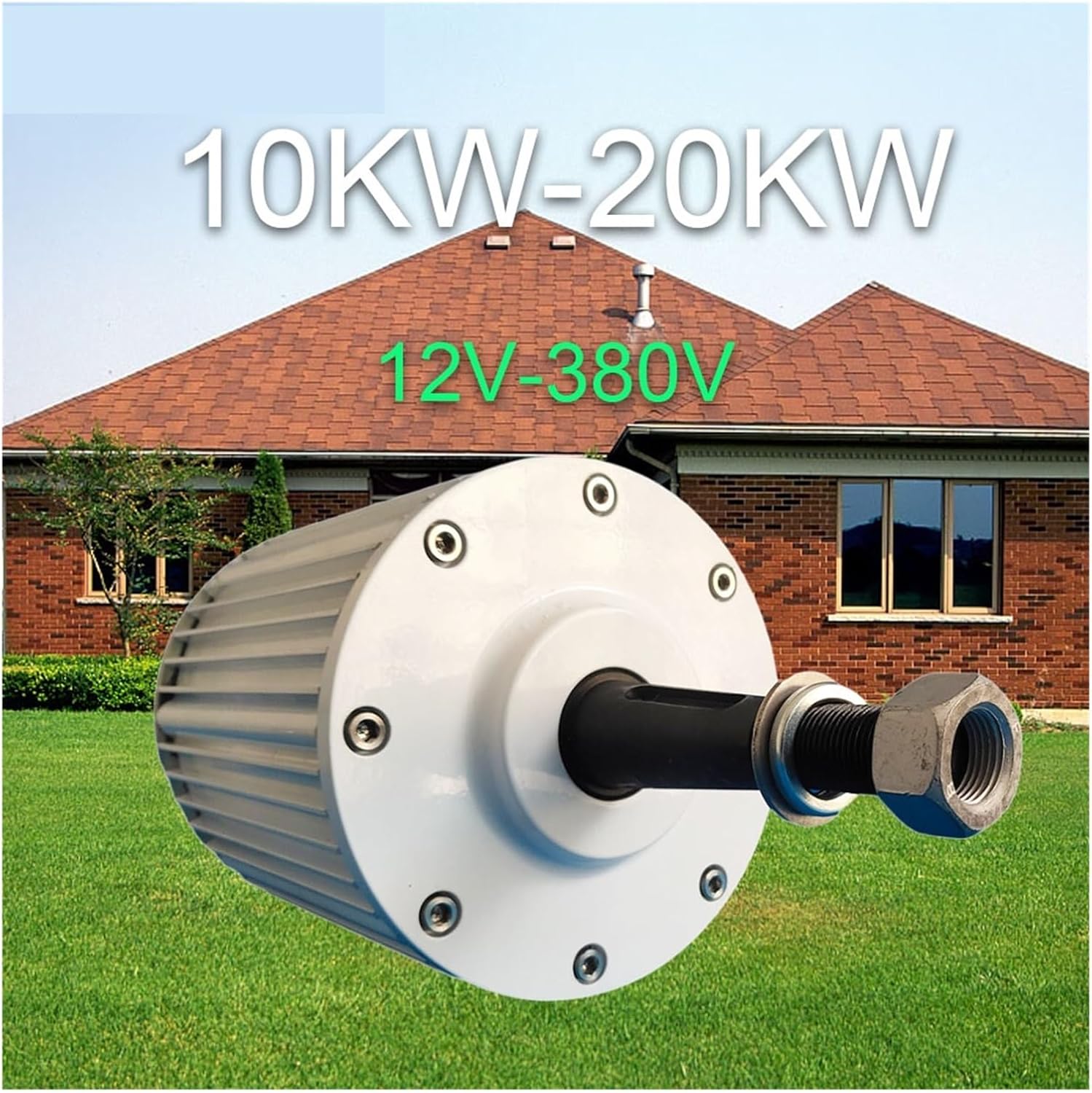 20000W Wind Turbines Generator High-Efficiency Permanent Magnet Generator 20KW Motor Drives Power Generation for Wind Turbine Industrial Energy(Direct Shaft,110_20KW)
