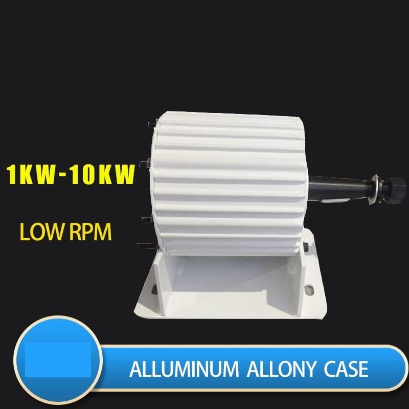 Wind Turbine, Low RPM Speed 10kw 500RPM 24V 48V Gearless Permanent Magnet Generator AC Alternators Use for Wind/Water Turbine(with Base,96V_25KW)