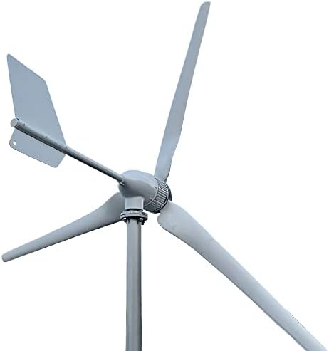 3000W Horizontal Wind Turbine Generator - 24V/48V/96V, 3 Blades with MPPT Charge Controller & Off-Grid Inverter for Renewable Energy Solutions