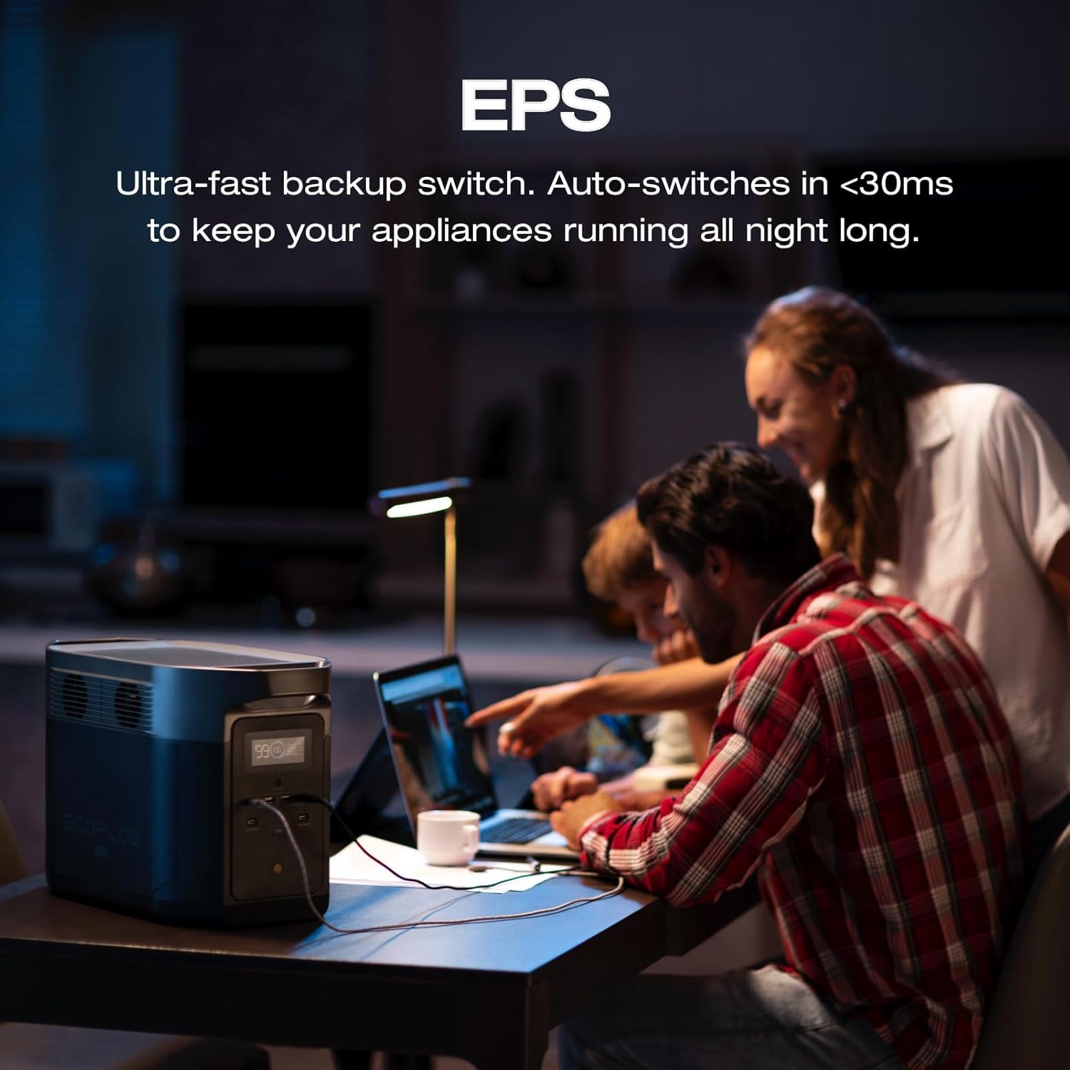 EF ECOFLOW Portable Power Station DELTA 2 Max with 400W Solar Panel and AC Charging Cable, Full Charge in 1 Hr, 2048Wh Solar Powered Generator for Home Backup(Solar Panel Optional)