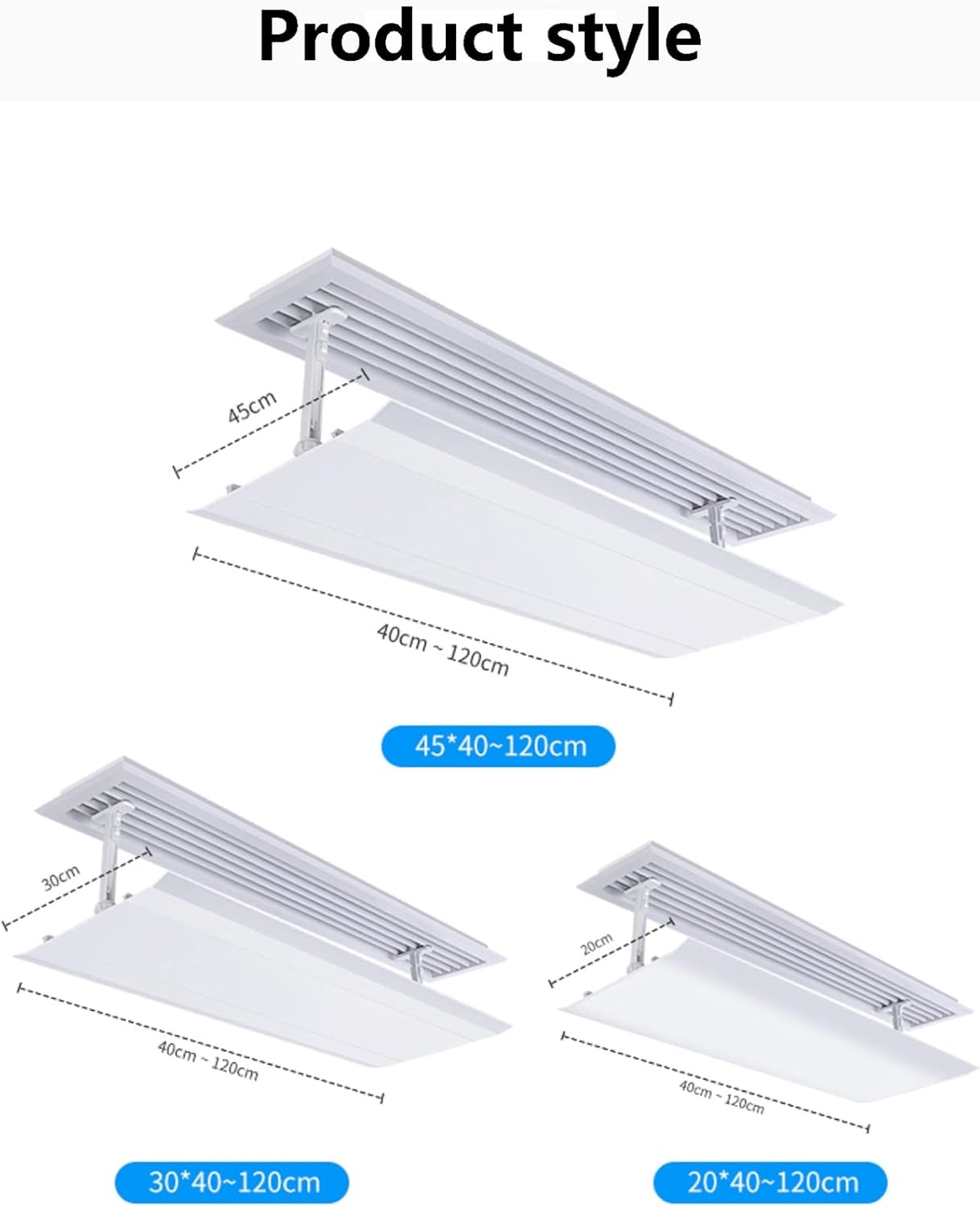 Air conditioning deflector Air Conditioner Wind Shield, Adjustable Air Conditioning Deflector Air Diverter Cover Anti Wind Baffles Anti Direct Blowing Windshield Wind Guide