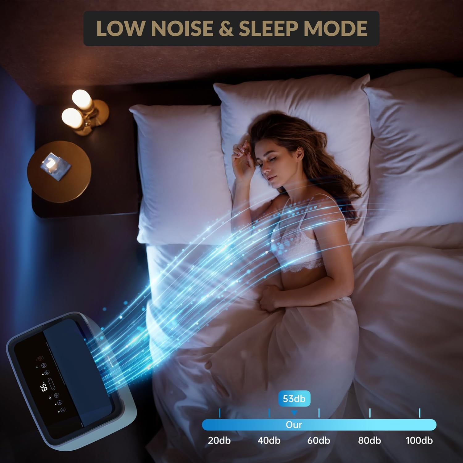 14,000 BTU Portable Air Conditioner,Cools Up to 750 Sq.Ft,4-In-1 Portable AC Unit with Remote Control,Smart & Sleep Mode,24H Timer,Black Top Cover