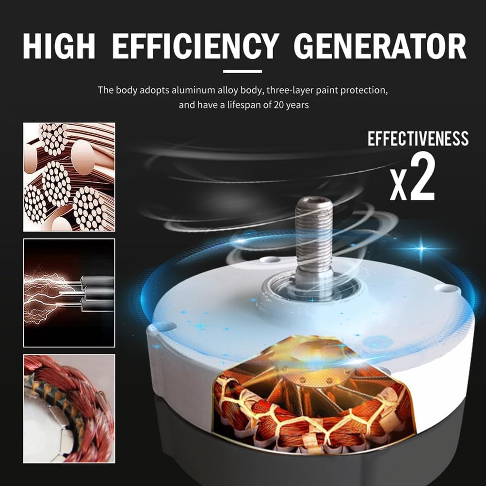 Low Speed 10000W 12V 24V 48V 3 Phase Gearlessermanent Magnet Generator AC Alt Penartors Low RPM Generator for Wind Turbine DIY