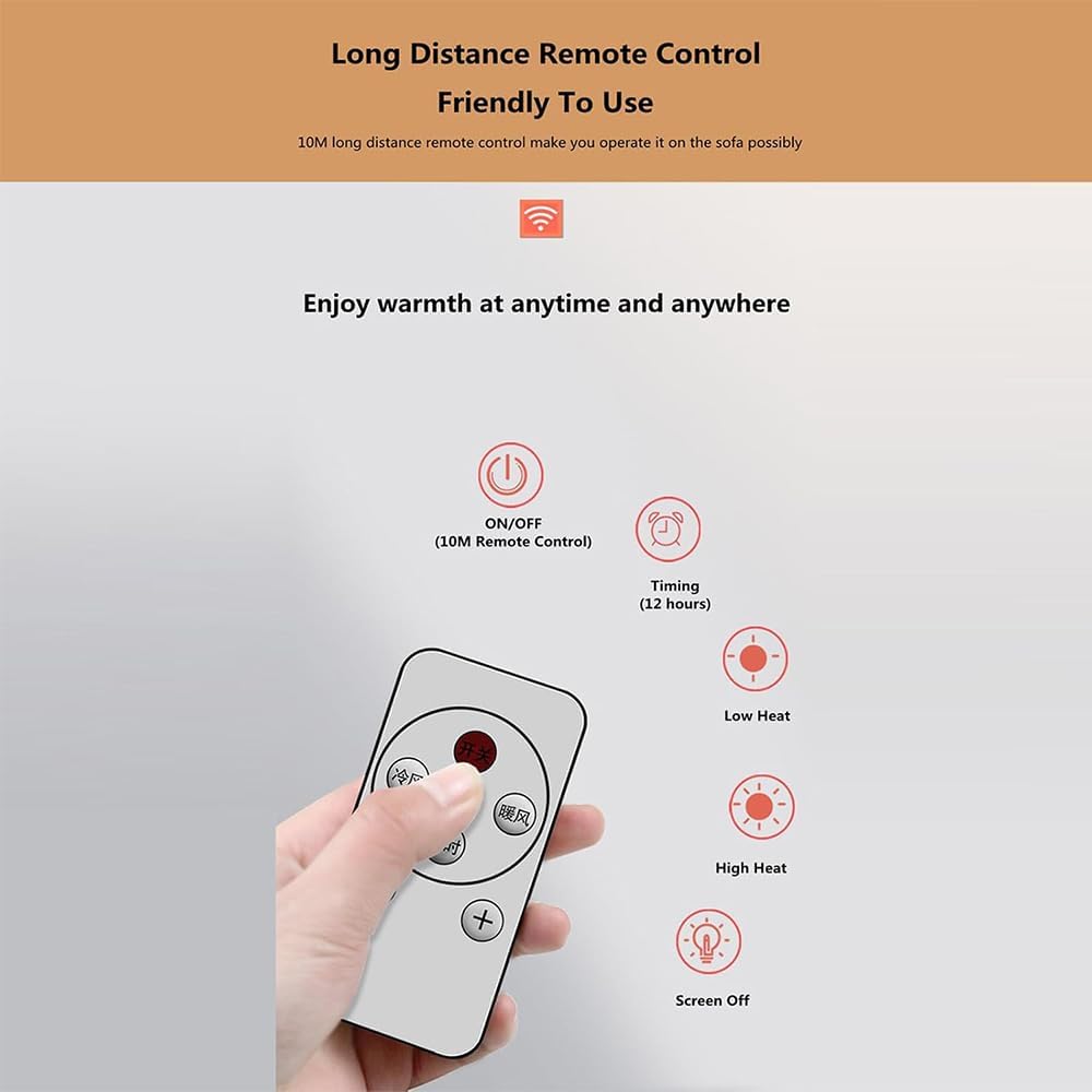 Mini Aire Acondicionado Portátil De Pared Wall Air Conditioner Fan Multifuntional for Bedroom with Precise Remote Control 6h Programmable Timing