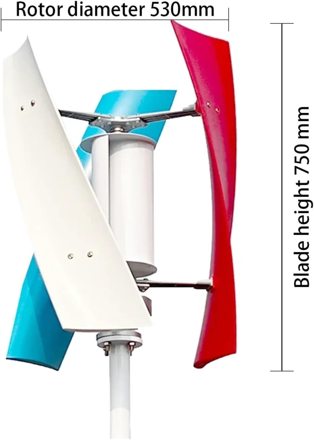 5000W 8000W 12V 24V 48V Vertical Wind Turbine Generator for Home Wind Power Windmill Permanent Maglev with MPPT Industrial Energy(White,12V_5KW)