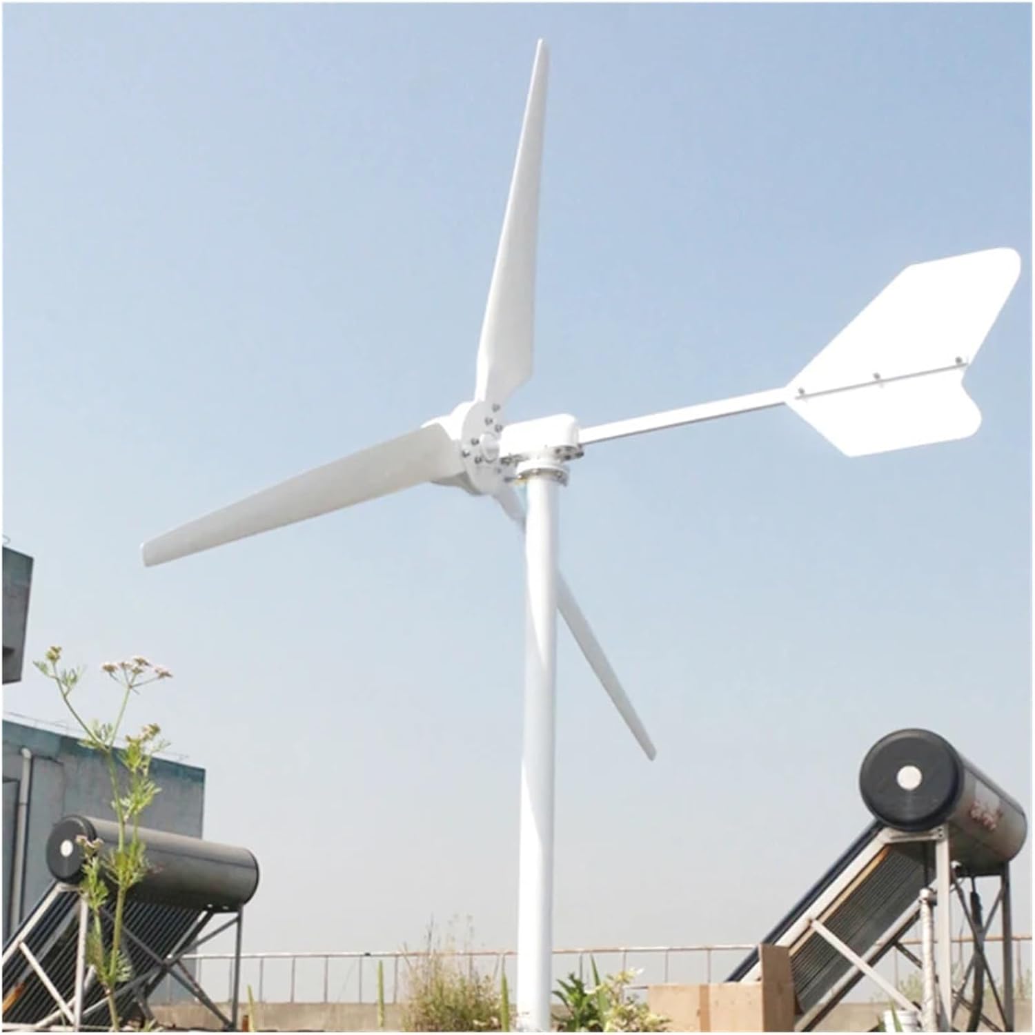Wind Turbines, 10KW Horizontal Axis Wind Turbine Generator Three Phase AC 3 Blades 10000W 48V 96V Windmill for Farm Home(48V)