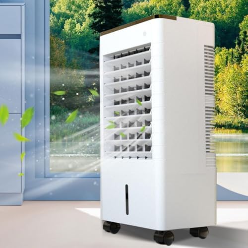 Swamp Cooler 3-in-1 Evaporative Air Cooler with Display & Remote, 12H Timer, 3 Speeds, 90° Oscillation, Ice Cooling for Home & Office, Windowless Portable Air Conditioner