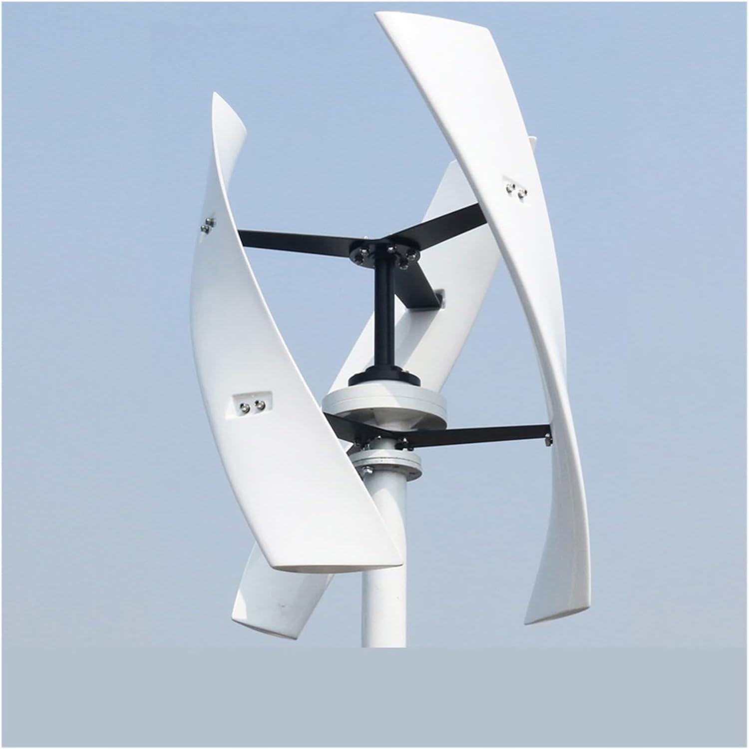 Wind Turbines, 10KW 12V 24V 48V Free Energry Home Vertical Wind Turbine Generator AC Three Phase 10000W Windmill Low Wind Speed Starting Wind Turbines(White,24V_10KW)
