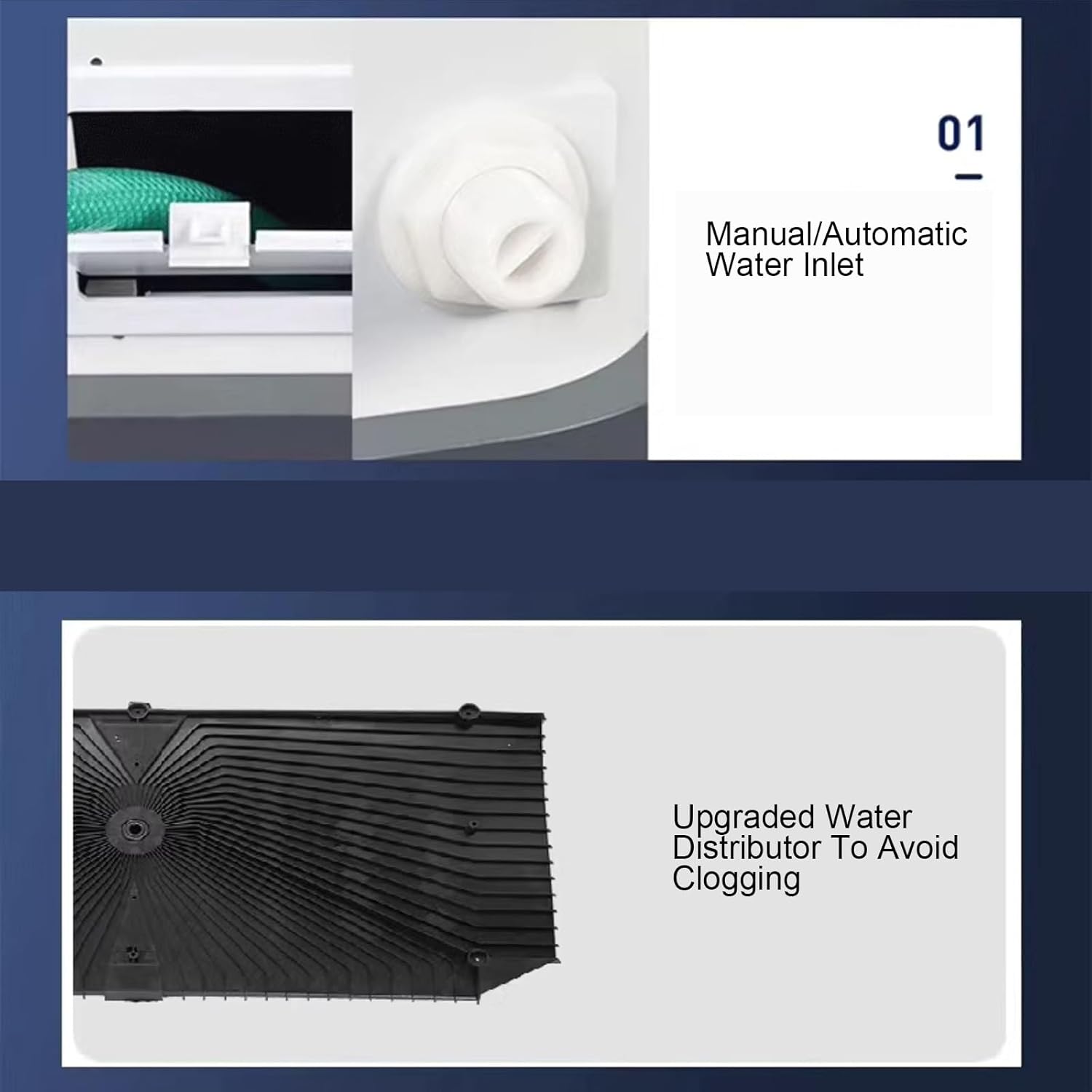 Portable Evaporative Cooler, Swamp Cooler with 3 Speeds and Extra Large Water Tank, Portable Air Conditioners for Office Room