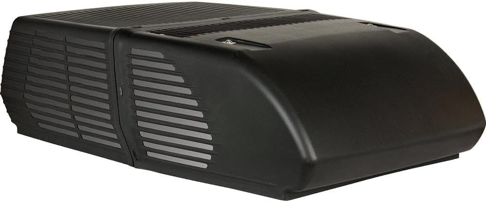 Coleman-Mach 45203-0762 Mach 10 Signature Series Low-Profile Air Conditioner with Wood Skid - 13,500 BTU, Textured White