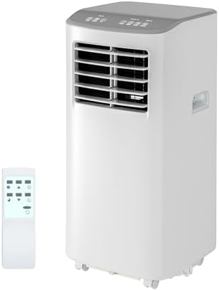 Portable Air Conditioner, 8,000 BTUs Room Air Conditioner, 3 in-1 Cooling AC Portable Air Conditioner with Fan & Dehumidifier, Standing Air Conditioner, Ventless Floor AC