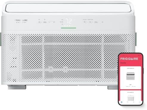 Frigidaire Gallery 8,000 BTU Smart Inverter Window Air Conditioner with Wi-Fi, Energy Star Most Efficient Certification & Indoor Air Quality Monitoring, Cools Up to 350 Sq. Ft., Ultra Quiet, White