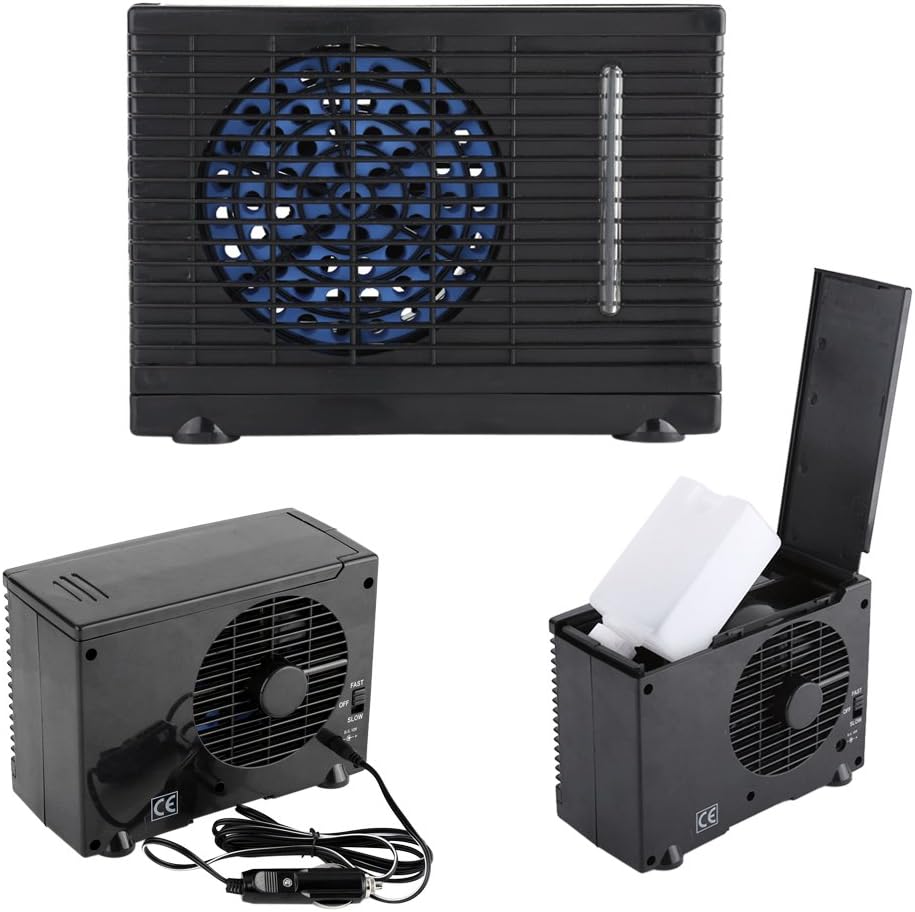 Portable Air Conditioner, Car Conditioner Fan Portable 12V Adjustable Two Cooling Fan