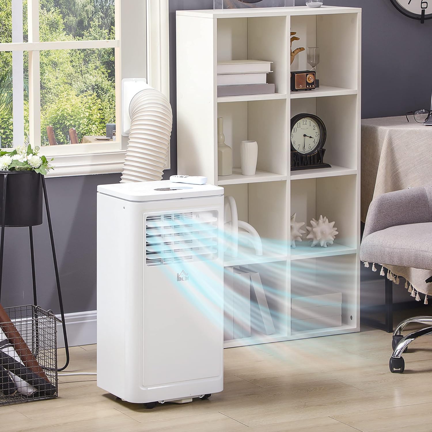 GOWE 8,000 BTU Portable Air Conditioner Evaporative Cooler, White