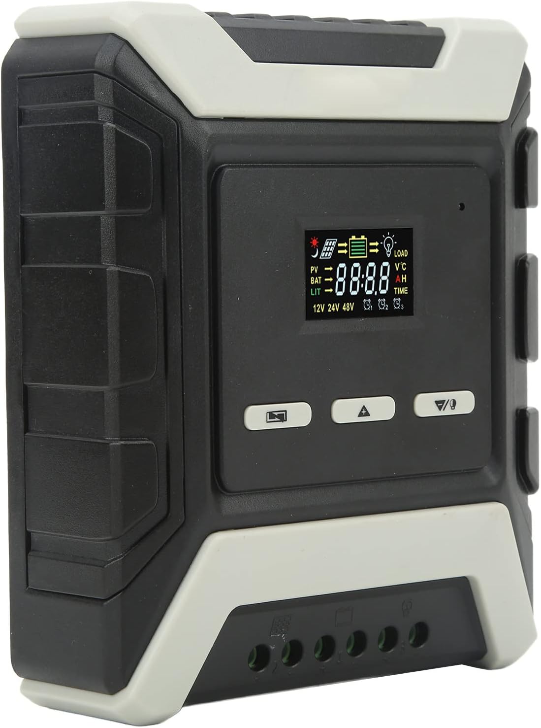 MPPT Solar Charge Controller 12V 24V 48V, Solar Panel Regulator with LCD Color Display, High Efficiency MPPT Controller for Solar PV System, Automatic Voltage Recognition (mppt-40A)