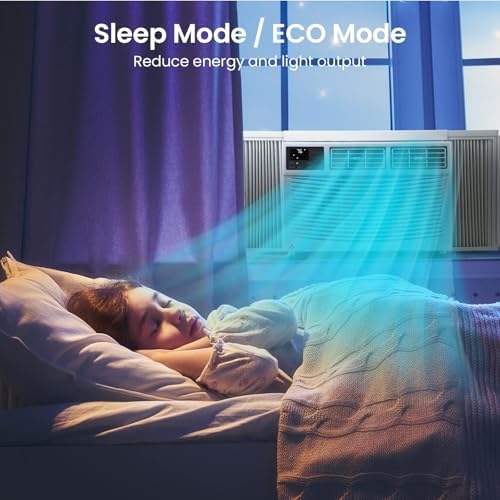 8000 BTU Window Air Conditioner with Wi-Fi, Smart Air Conditioner Window Unit - Remote & App Control & Timer Function & Easy Install Kit, Cools Up to 350 Sq. Ft, Window AC Unit Cool/Dehumidify/Fan