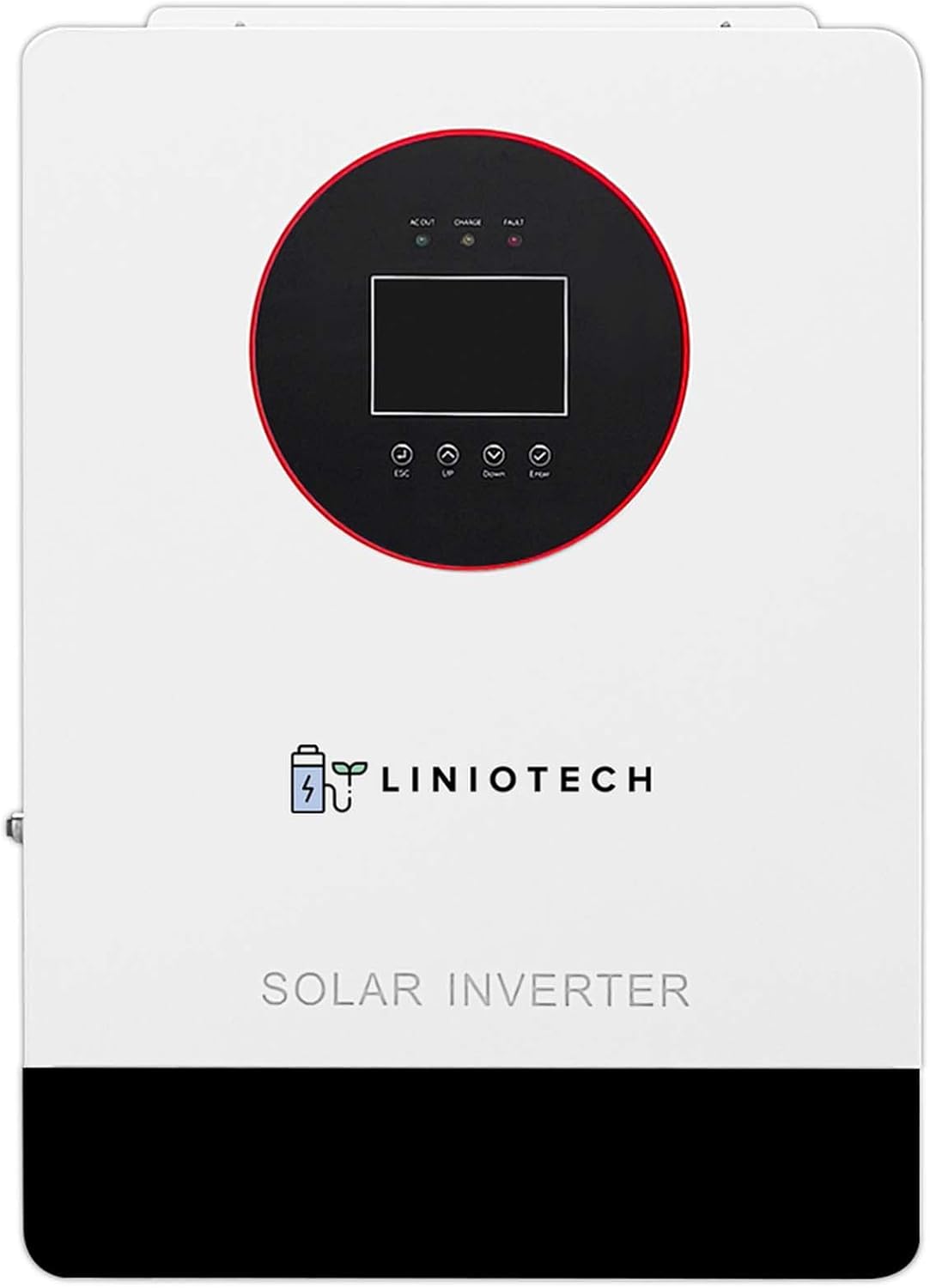Liniotech 3600W Off-Grid Solar Inverter, 48V Pure Sine Wave Hybrid Inverter, 4000W MPPT, 300V PV VOC, 120V AC Output, WiFi USB RS485 GPRS Monitoring, Lithium/Lead-Acid Battery Support