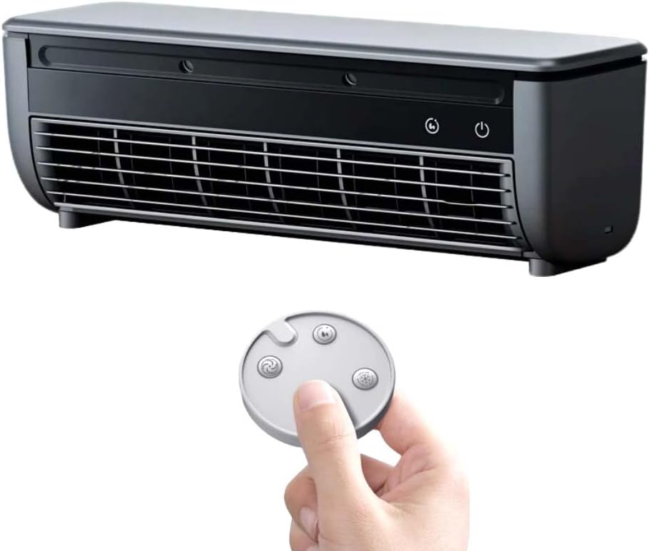 Wireless Air Conditioner, New No Drilling Kitchen Wall Mounted Fan with Remote, Mini Portable Cooling Solution for Kitchen and Bedroom