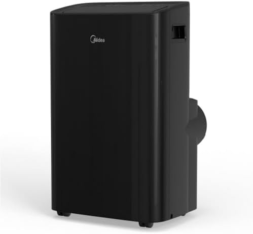 Midea 10,000 BTU DOE Smart Portable Air Conditioner 450 sq. ft., 3-in-1 Comfort: Cools, Ventilates, & Dehumidifies, Voice Control: with Alexa, Google Assistant - MAP10S1XWBL (Renewed)