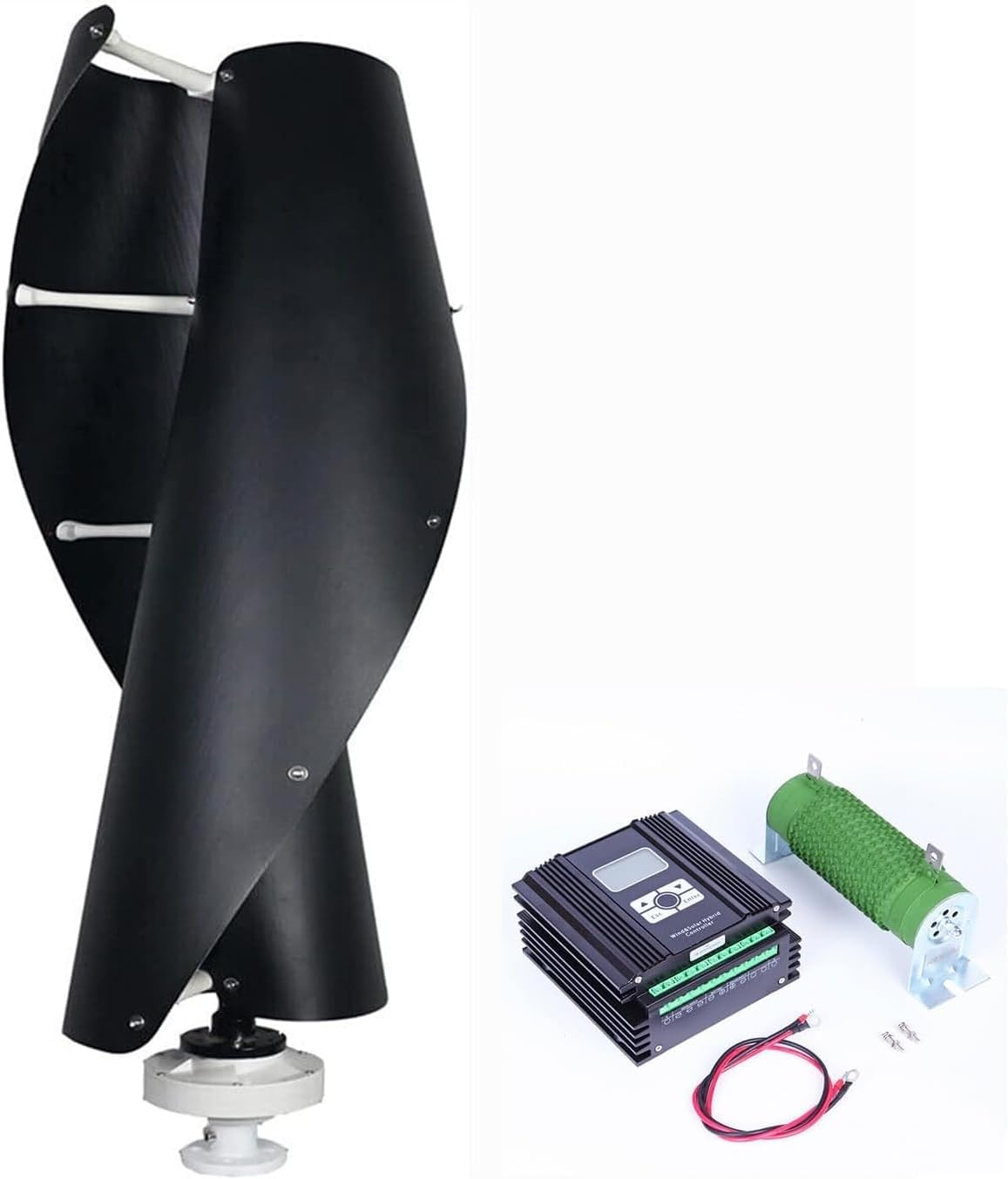 CAJUCA 5000W Wind Turbine Generator Kit Low Noise Vertical Axis Magnetic Levitation Wind Turbine Three Phase Kit Home Wind and Solar