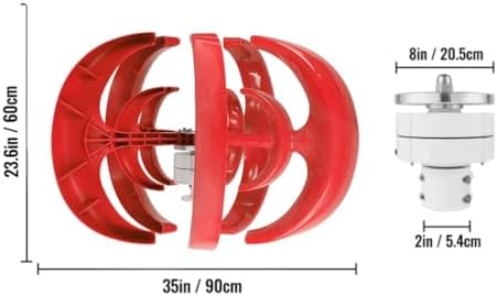 High Efficiency Vertical Wind Turbine Generator 3000W-6000W AC 12V/24V/48V with MPPT Controller for Home, Boats, Street Lighting - Renewable Energy Solution