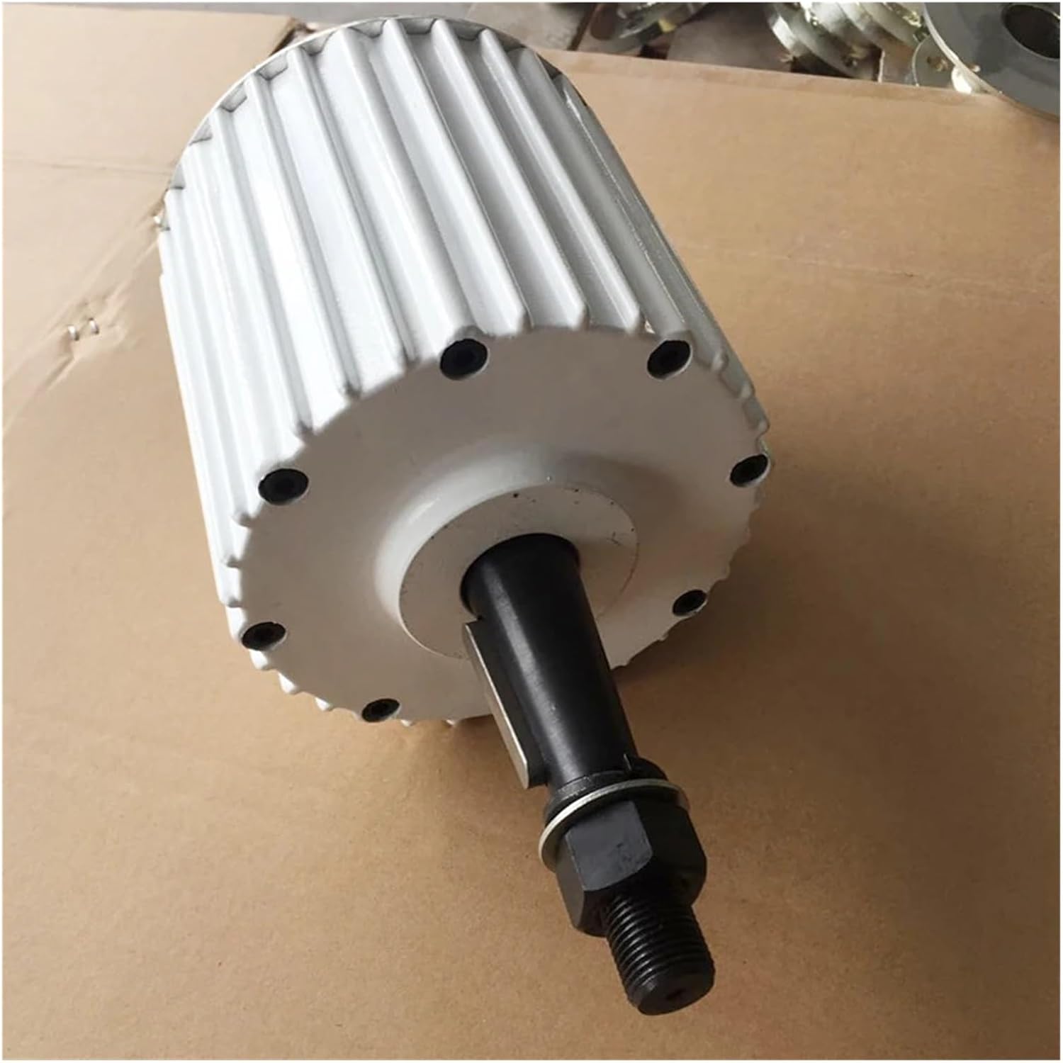 Wind Turbines, 5KW Electric Generator 24V 48V 96V Low RPM Alternator Permanent Magnet Rare Earth Turbine 5000W with Base(WB,Direct Shaft_24V_5000W)