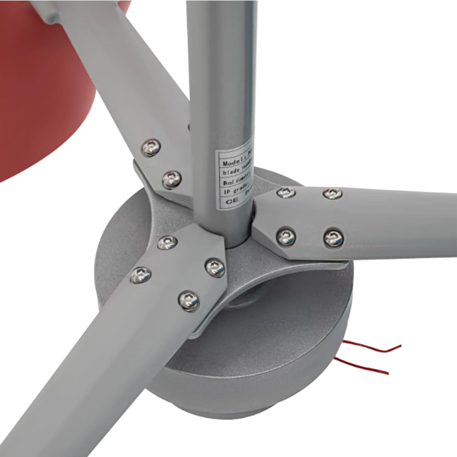 1000W-5000W 3 Blades Vertical Nylon Fiber Wind Turbine Generator,24V/12V White Wind Power Turbine Generator Kit with Controller Low Speed Starting