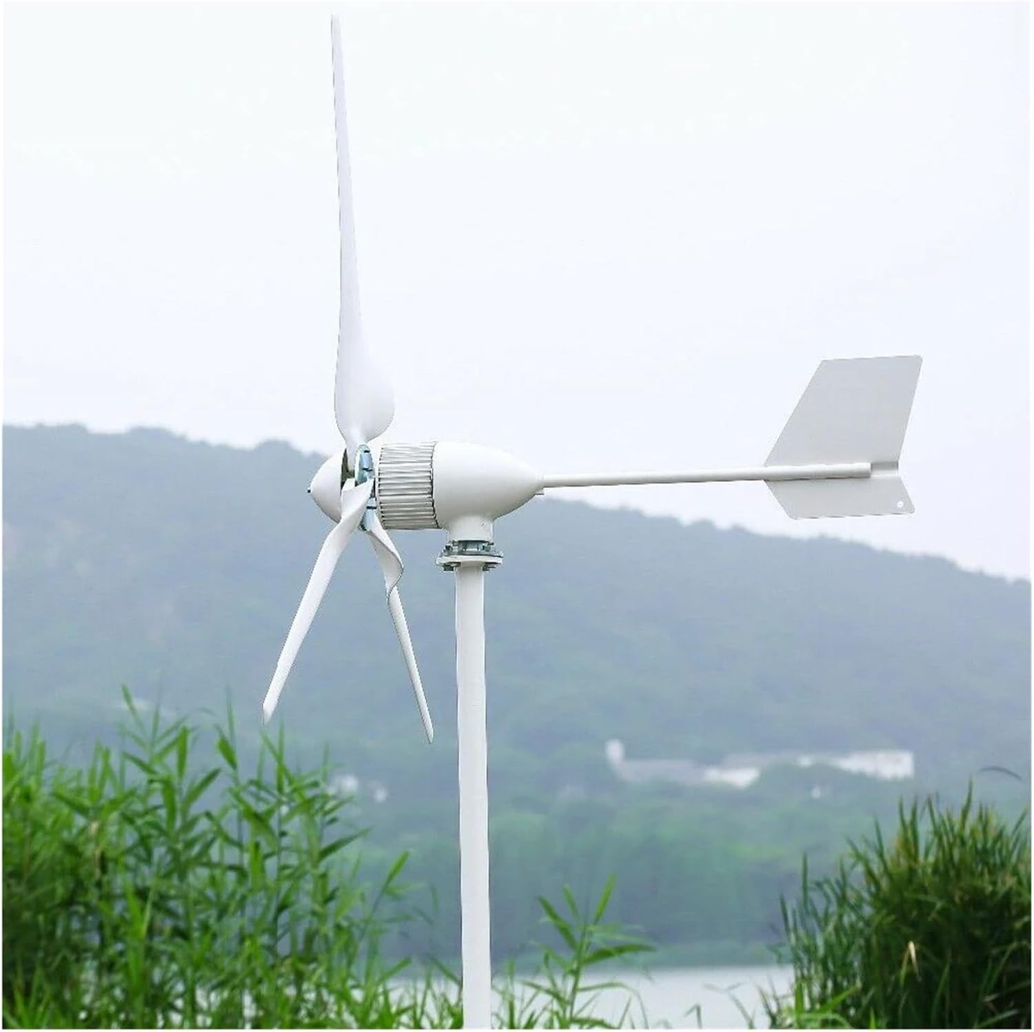 20000W 12V 24V 48V Horizontal Wind Turbine Generator Small Windmill with MPPT Charge Controller for Home Farm Industrial Energy(24V)