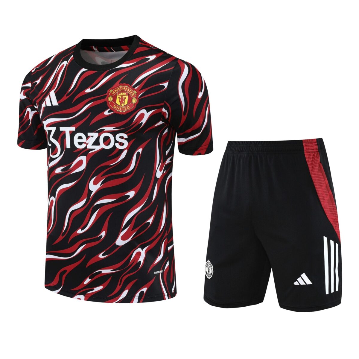 Conjunto de calentamiento Manchester United rojo cebra - NewNow