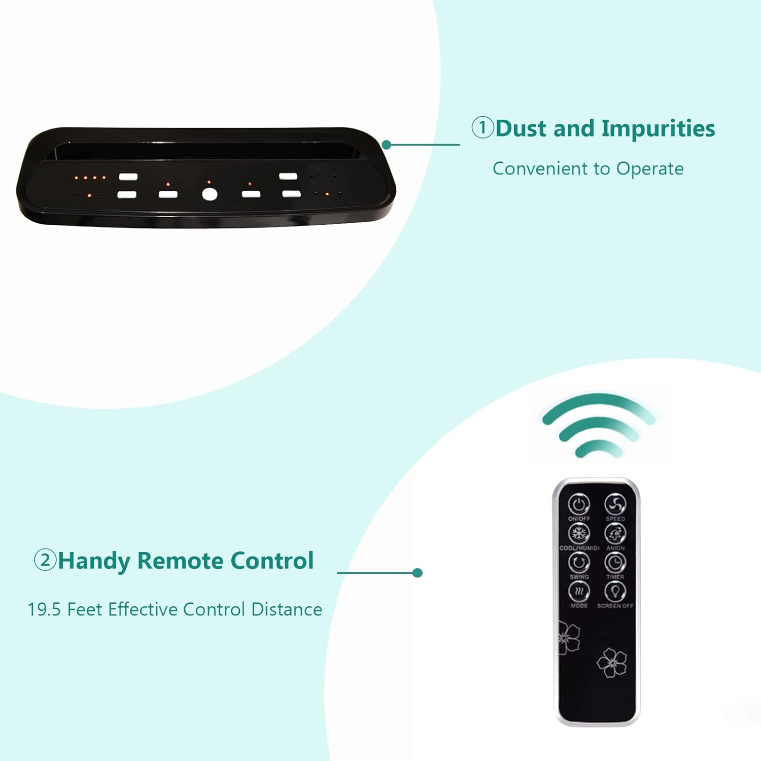 COSTWAY Evaporative Cooler, 3-in-1 Air Cooler with Remote Control, 3-Mode, 3-Speed and 7.5H Timer Function, Include Ice Boxes, Water Tank and Casters, Portable Air Conditioner for Room Home Office