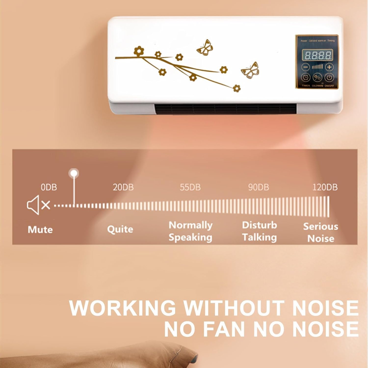 Multifuntional Wall Air Conditioner Fan 2-in-1 Wall Mounted Air Conditioner Heating Fan Portable New Ac and Heater Combo Unit Smart Air Conditioner Fan Heater For Home Office Bedroom
