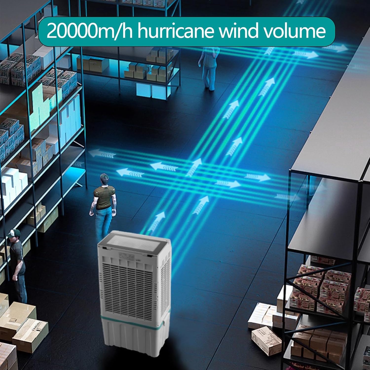 Portable Air Conditioner Fan for Small Rooms with Split Water Tank Portable Air Conditioners for Bedrooms 3 Speeds for Bedroom Kitchen Office(Orange)