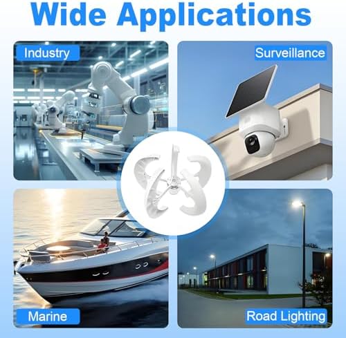 Vertical Wind Turbine Generator - 5 Blades Lantern Style, 12V Vertical Axis Power Supply for Home Electricity, Efficient Renewable Energy Solution