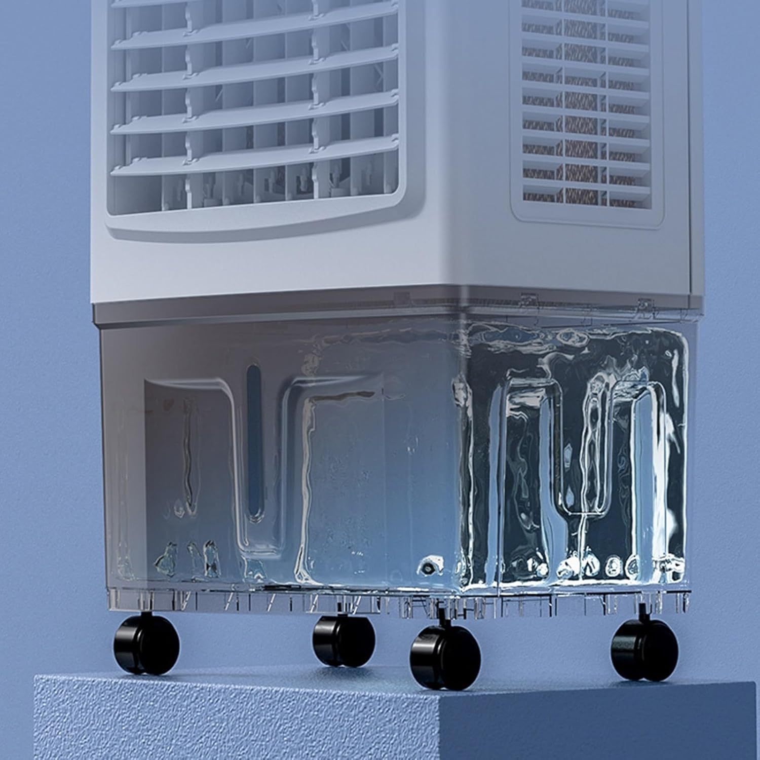 Portable Air Conditioner, Oscillating Tower Fan with Remote, Evaporative Air Cooler with 3 Wind Speeds, Cooling Fan Air Conditioner for Room Office(C)