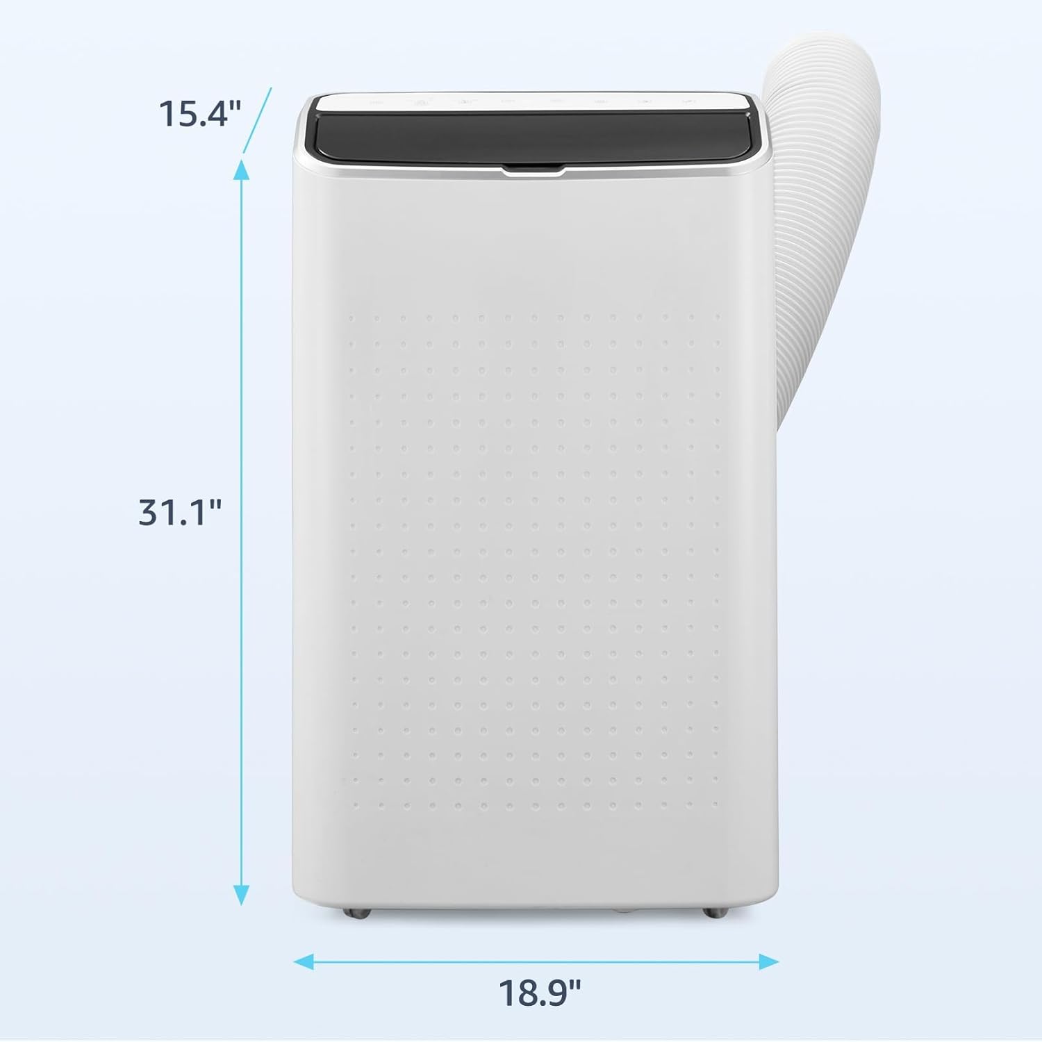 14000 BTU Portable Air Conditioner Efficient Cooling, Air Conditioner Cools Room up to 750 Sq.Ft Dehumidifier, Remote Control, 24Hrs Timer, Fan Modes, Moveable Wheels.