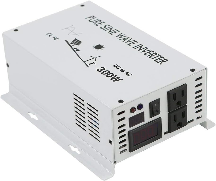 WZRELB 300W 12V Pure Sine Wave Solar Power Inverter DC AC Converter