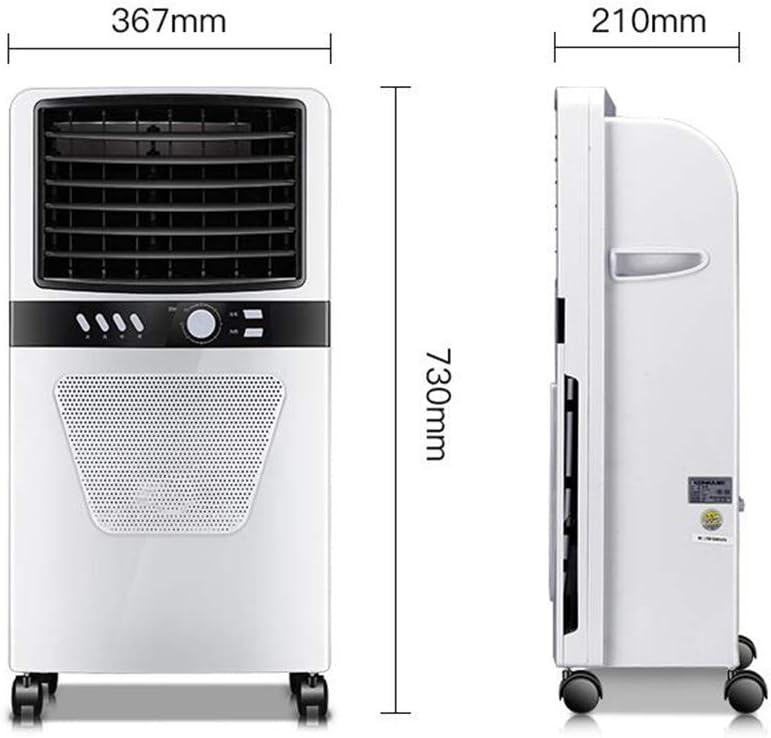 Cooling Fan Portable Air Conditioner Fan, 3 Speed Mini Personal Evaporative Air Cooler Fan Swamp Cooler Desk Humidifier Fan for Office Dorm Nightstand 65W Oscillation Function