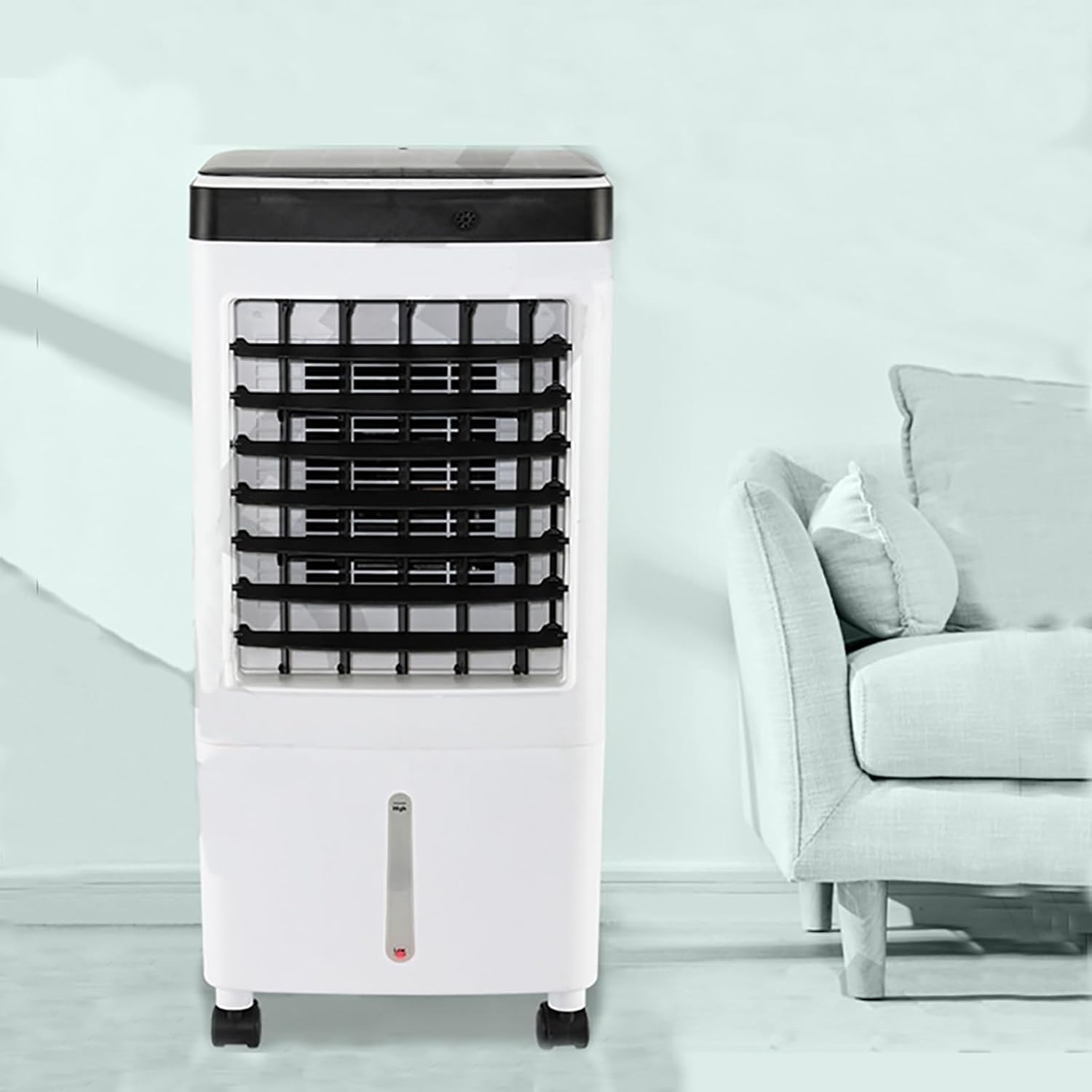 Cooling Fan, Portable Air Conditioner Fans, Water Cooling Fan with Universal Wheel, for Living Room, Bedroom and Office