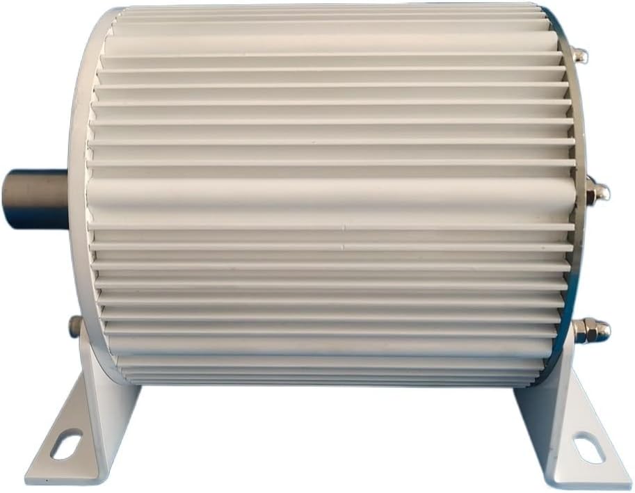 Wind Turbine, 1kw-10kw Low Speed Gearless Permanent Magnet Generator 24V 48V AC Alternators Use for Wind Water(with Base,24V_1500W 500RPM)