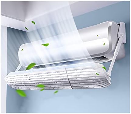 Mesh Air Conditioner Wind Deflector, Wall-Mounted Air Conditioner Universal Anti-Straight Blowing Deflector, Adjustable Angle