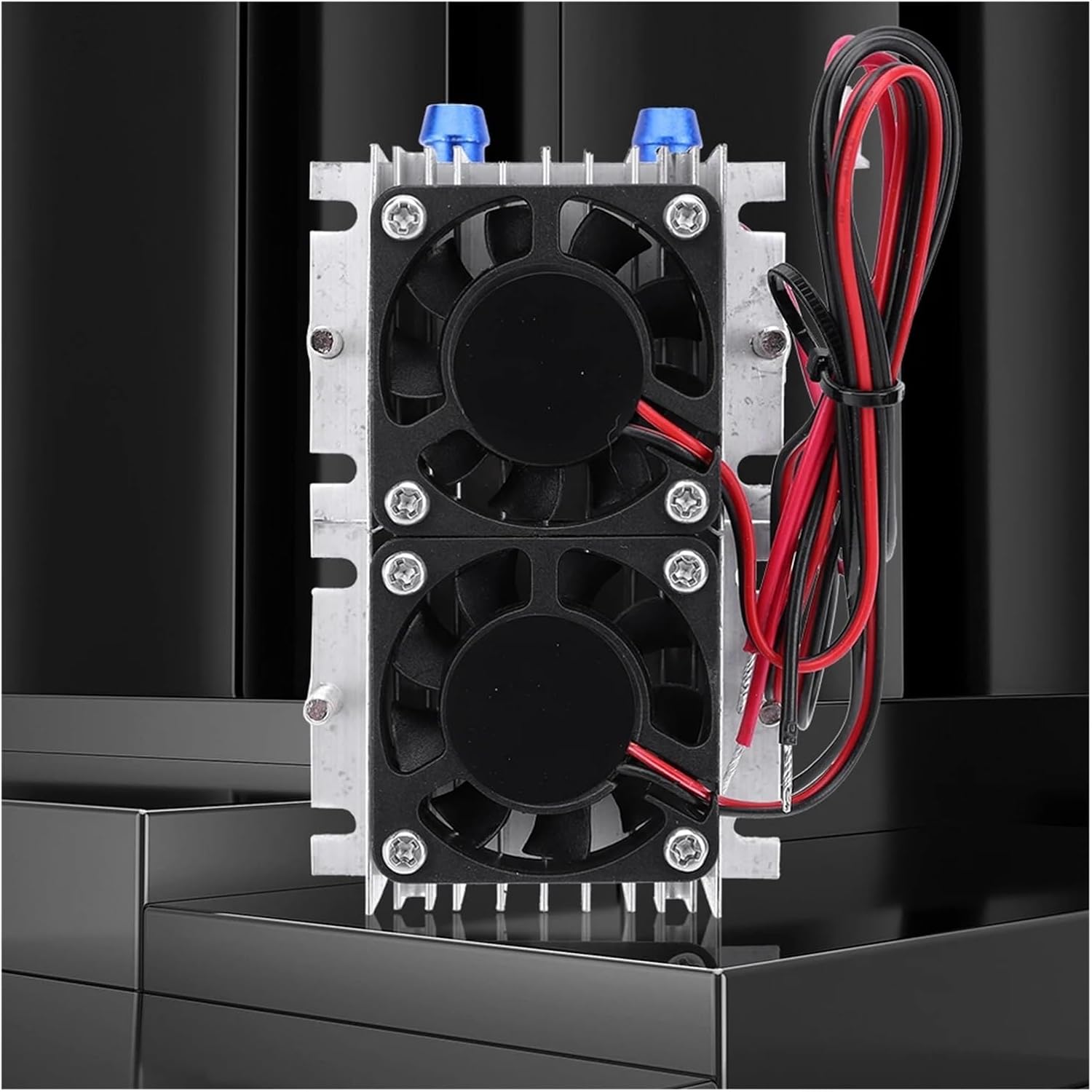 DC 12V Air Conditioner Cooling System DIY Kit Aluminum 144W 15A Semiconductor Lucky