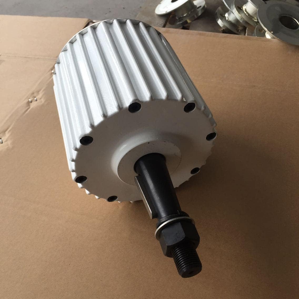 Wind Turbine, 10KW 20KW 30KW Low RPM Big Wind Turbine Generator 48V 96V Free Energy Generator Alternative Energy Permanent Magnet(with Base,96V_20KW)