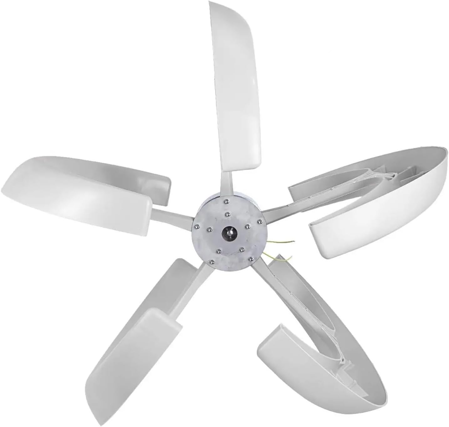 Wind Turbine 600W 24V Wind Turbine Generator Lantern Vertical Axis Wind Generator 5 Leaves with Controller Motor Kit White Red Industrial Energy(White)