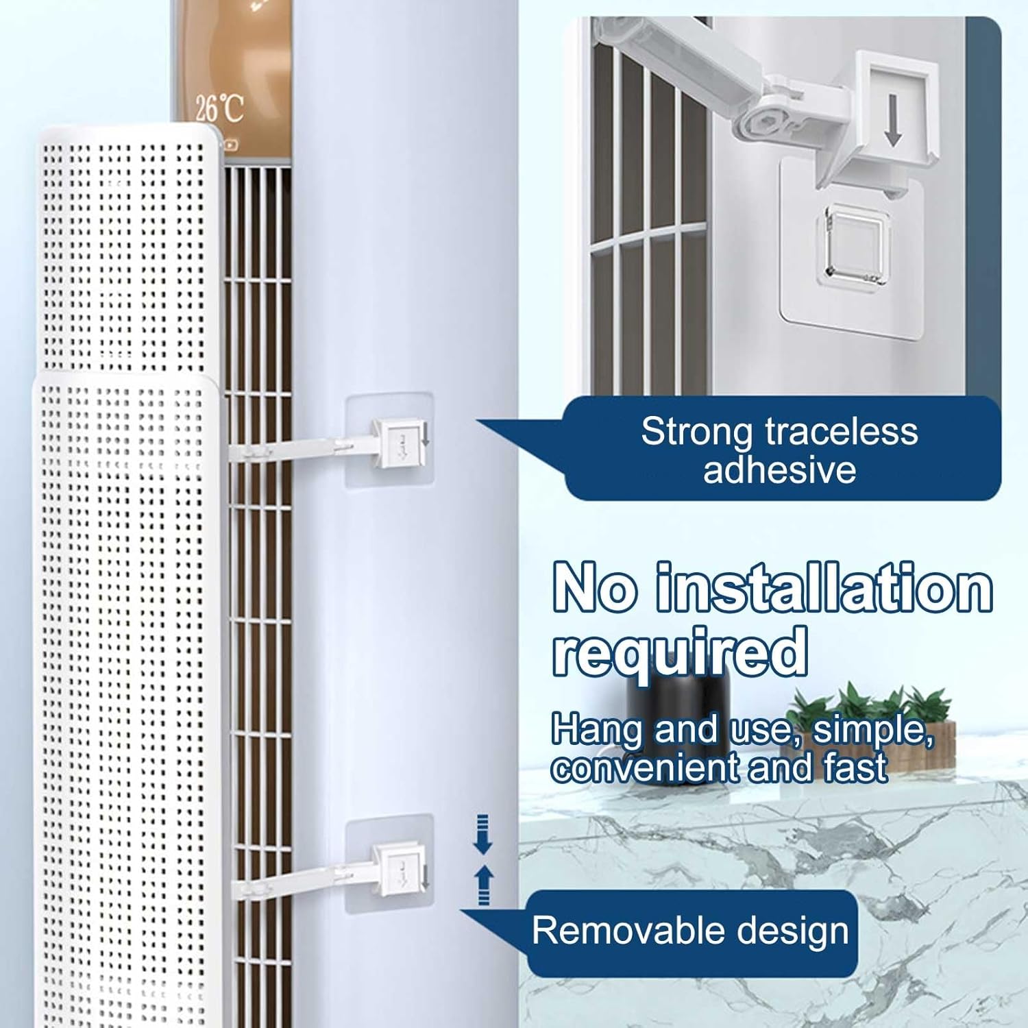Adjustable Air Conditioner r, Universal Anti Direct Blowing Air Conditioning Baffle, r Anti-Condensation, for Home/Room/Office