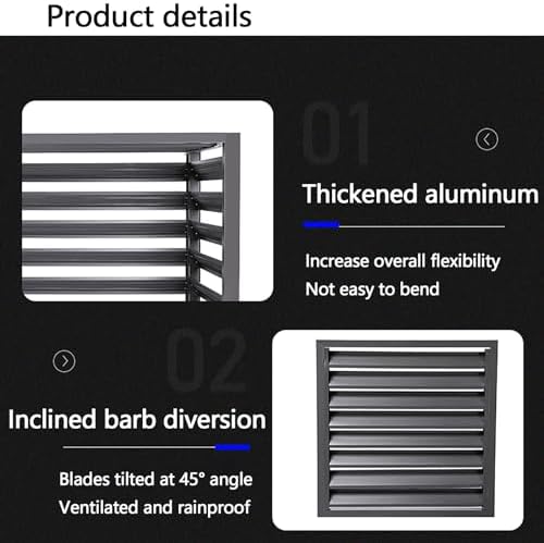 Outdoor Privacy Screen Air Conditioner Cover for Outside Units, Aluminum All Weather Protective Cover, Outdoor AC Unit Cover Trash Can Enclosure Free Standing Flower Stand Garden F