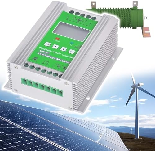 12000W Wind Solar Hybrid MPPT Charge Controller 12V/24V/48V - Auto Regulator for Wind Turbine Generator & Solar Panel with Dump Load Management