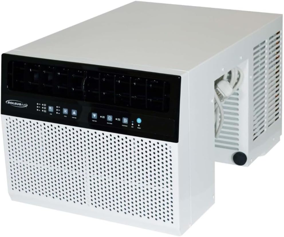 WS5-10HW-301 Electronic Saddle Air Conditioner with Heat and WiFi, 10000 BTU Cooling & Heating Capacity, 74 pts/day Dehumidifying Capacity, Dehumidifier Mode, MyTemp Sensor, Digital Temperature