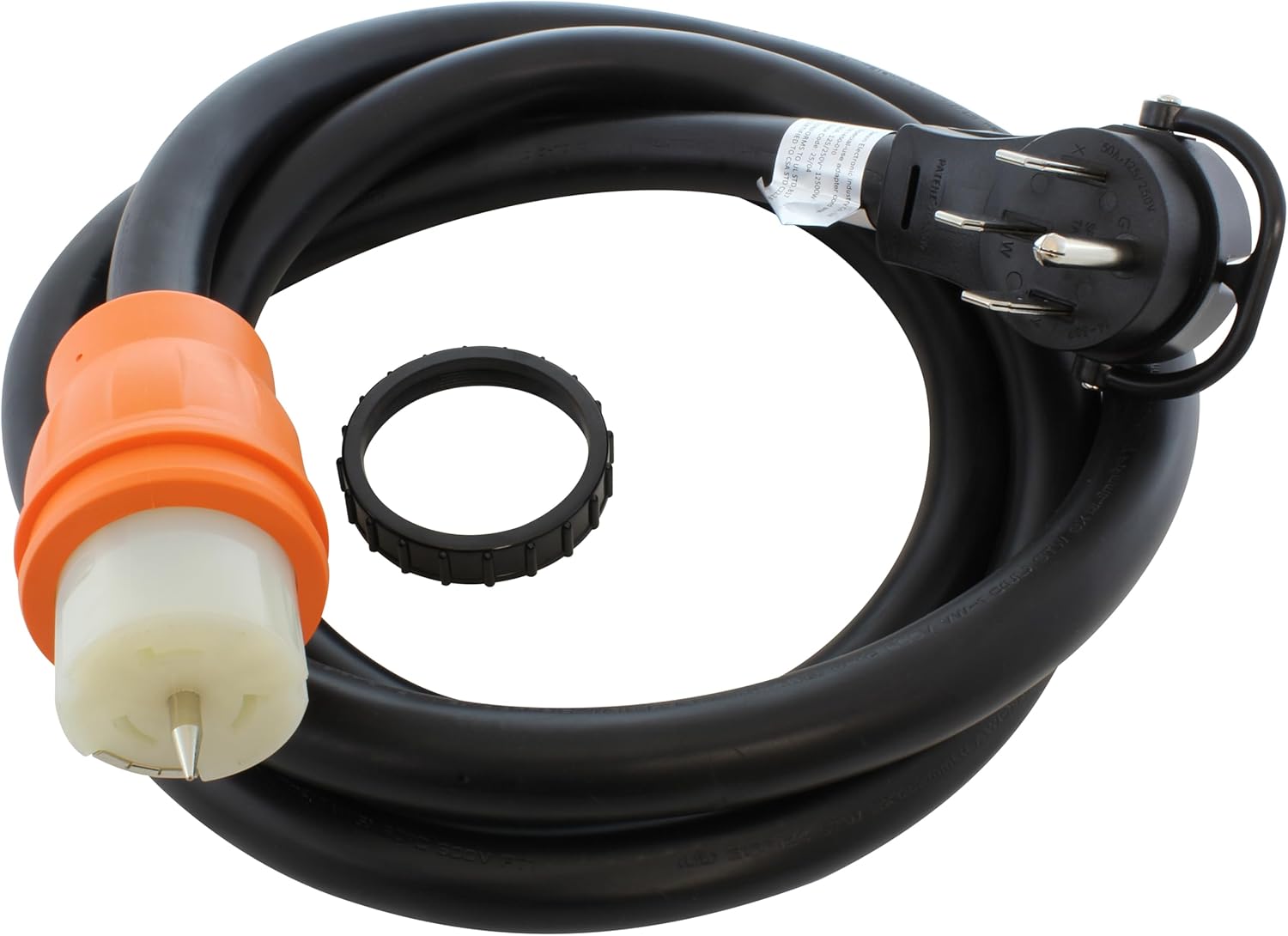 AC WORKS 50Amp Generator 14-50P to Transfer Switch 50Amp Inlet Box Adapter (25)