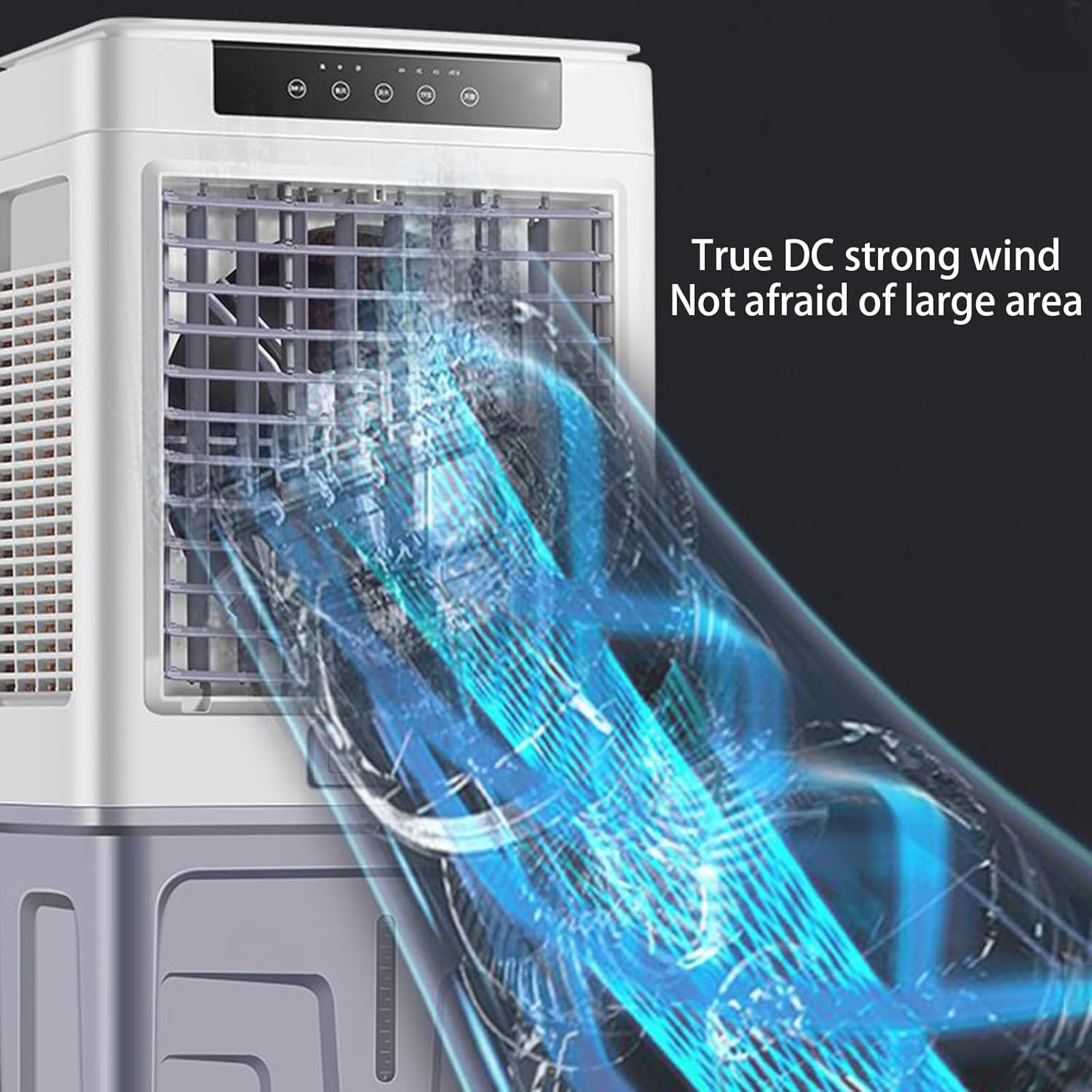 Evaporative Air Cooler, Portable Air Conditioner with Quiet 3 Wind Speeds, Personal Swamp Cooler for Room Office Factory